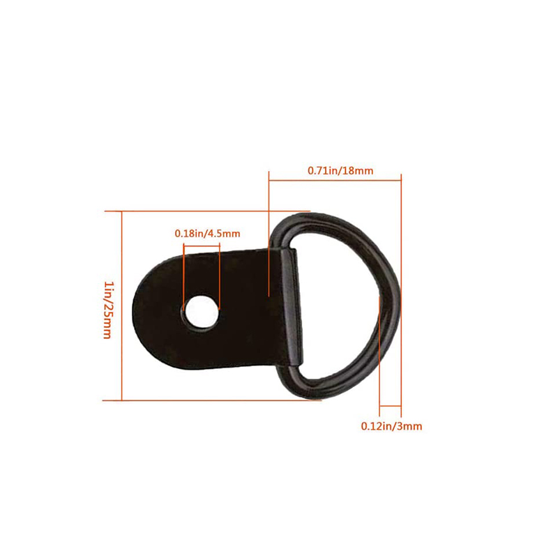 D-Ring Tie Downs, D-δαχτυλίδια άγκυρα δακτύλιο άγκυρας για φορτία σε ρυμουλκούμενα φορτηγά Campers RV Campers Vans ATV SUV Σκάφη Μοτοσικλέτες κ.λπ. Οχήματα βαρέως φόρου